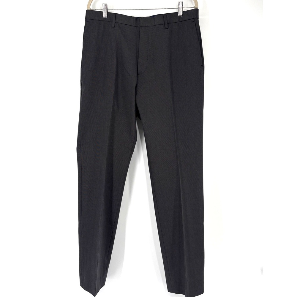 Banana Republic Dress Pants Mens 34 Dark Gray Non-Iron Slim Fit NWT $89.50 MSRP